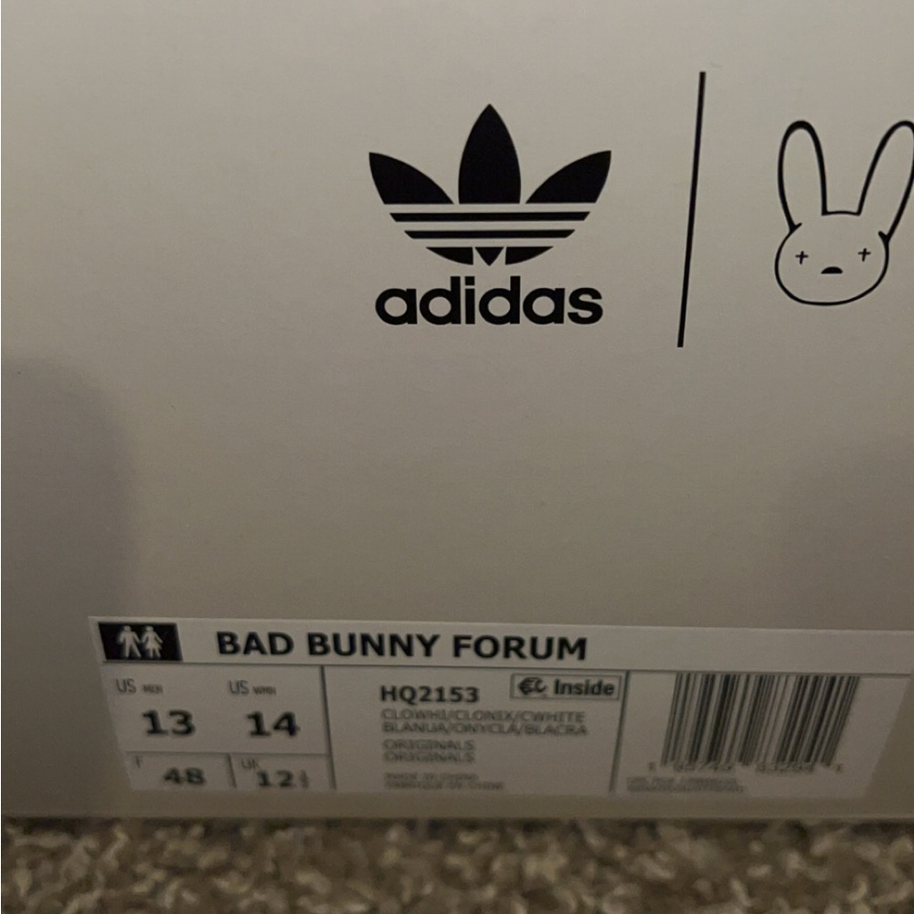 Adidas MEN Bad Bunny Forum Bottoms - White